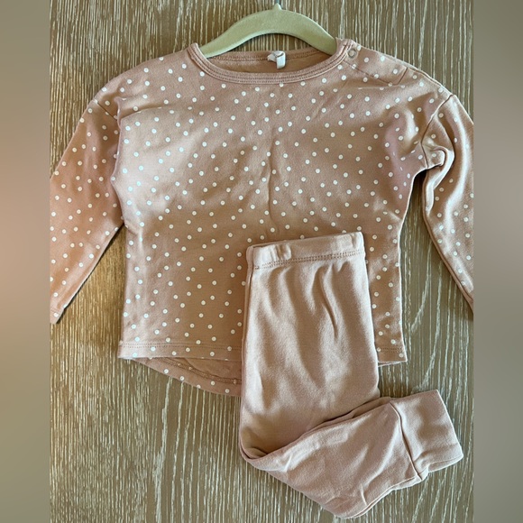 Quincy Mae Other - Quincy Mae Blush Polka Dot Set